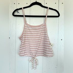 New! Arie Pink White Tank Size XS